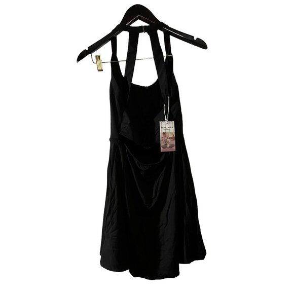 Halara Exercise Dress Sz 3XL Womens Black Backless Cut Out Twisted Side Pocket 2 - Picture 12 of 13